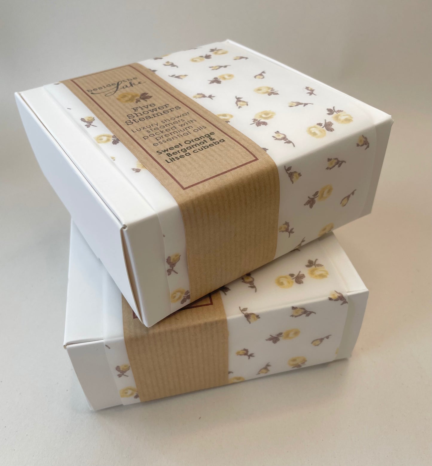 Five Shower Steamers - GOLDEN (Sweet Orange, Bergamot & Litsea Cubeba)