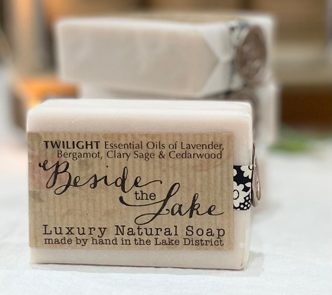 Luxury soap bar - 'Twilight' (Lavender, bergamot, clary sage & cedarwood essential oils)