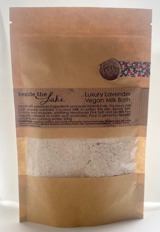 Luxury Lavender Vegan Bath Milk (200g pouch)